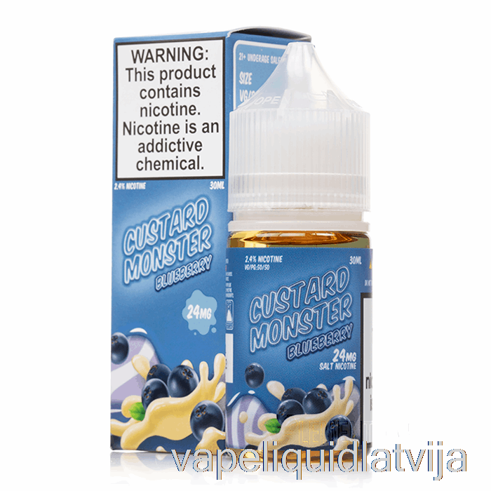 Melleņu - Olu Krēma Sāļi - 30ml 24mg Vape šķidrums